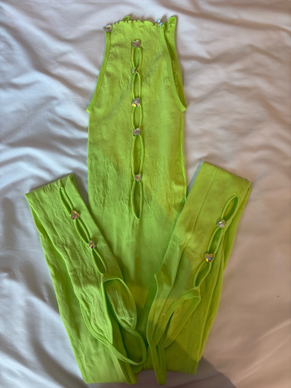POSTER GIRL Floral Janice Jumpsuit – Pickle Green – One Size – Never Worn